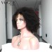 Afro Kinky Curly Wig Bleach Knots Full Lace Wig,100% Human Hair Wigs For African American